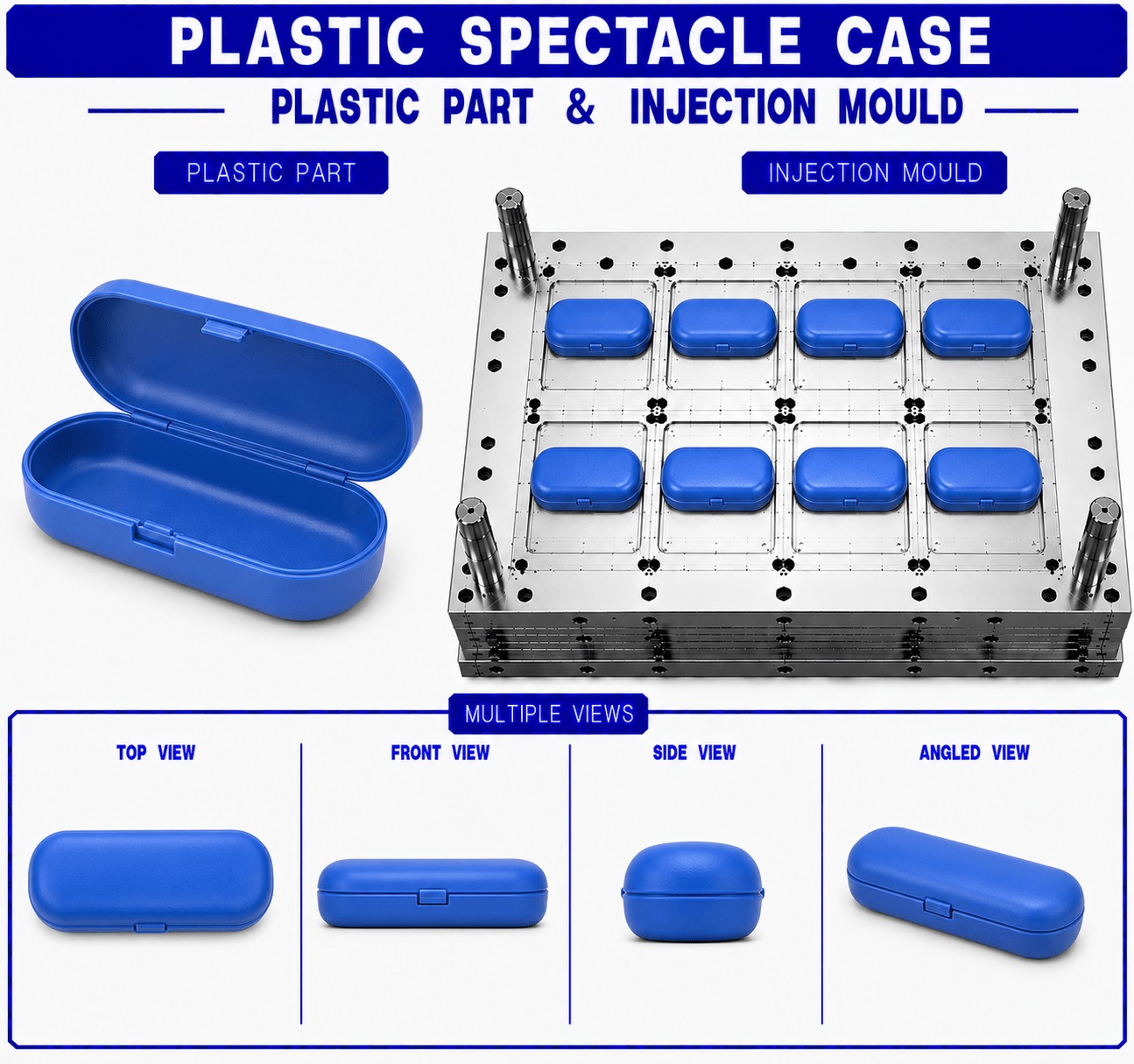 Plastic Spectacle Case Mould and Moulding Service